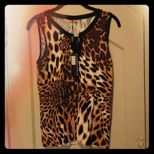 NWT Leopard Tank Top